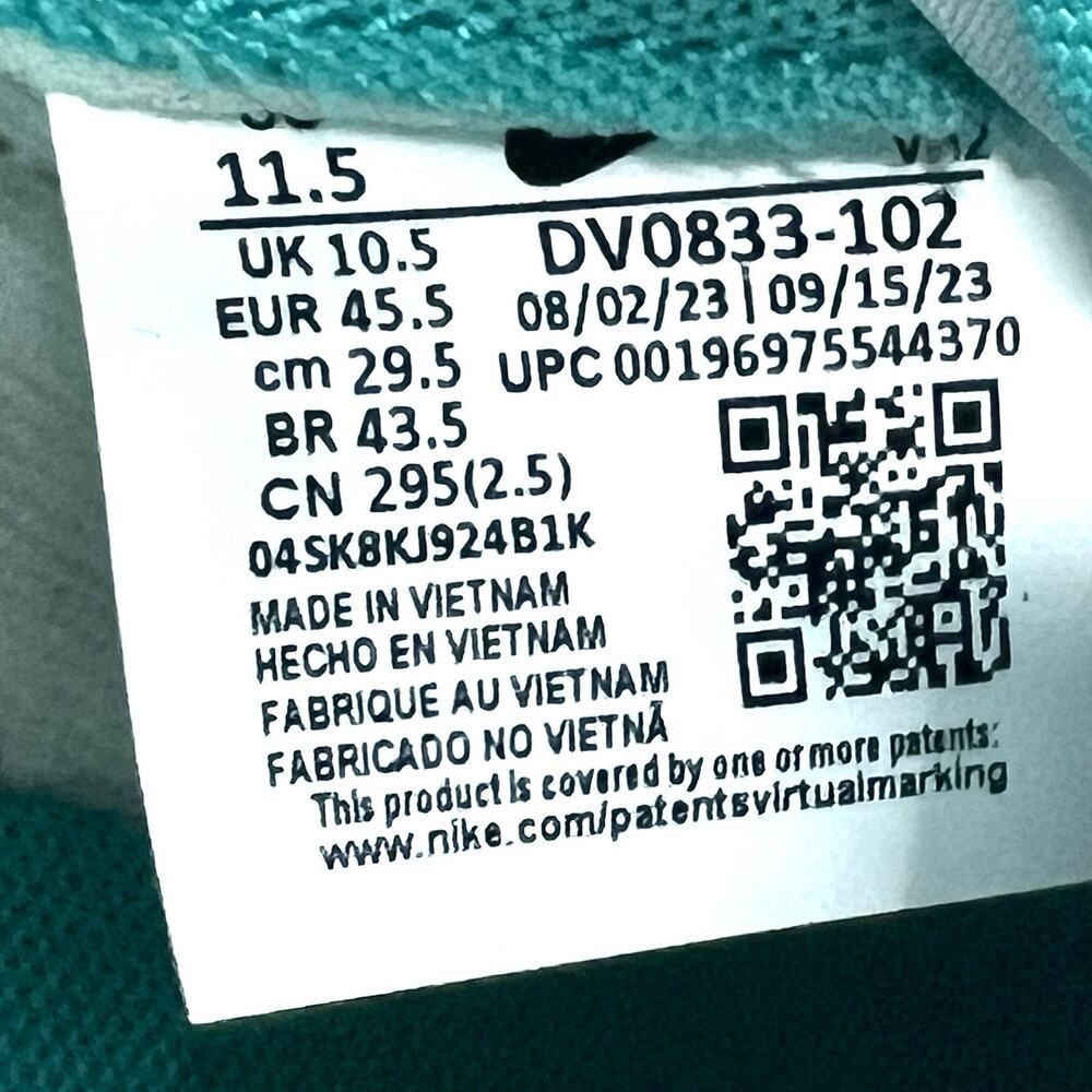 Nike Dunk Low Miami Dolphins - DV0833-102 - Mens 11.5 - Picture 13 of 13